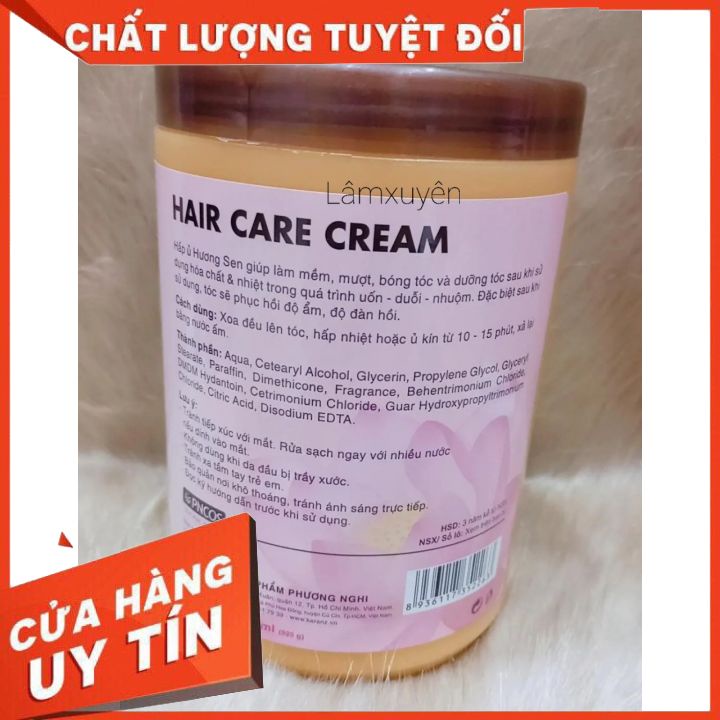 Hấp dầu kem ủ tóc Karanz HƯƠNG SEN( 1000ml )dưỡng chất giúp phục hồi và tái tạo tóc chắc khỏe óng ả suôn mượt