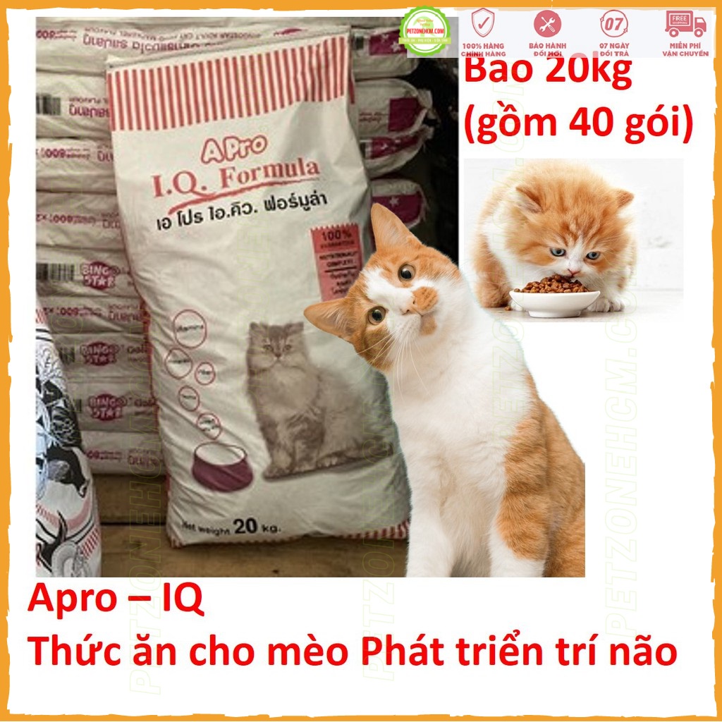 Thức Ăn Hạt Khô Cho Mèo APro IQ Formula 500g 🏷️ FREESHIP🏷️ thức ăn công thức tăng cường IQ, Vitamin, chất dinh dưỡng
