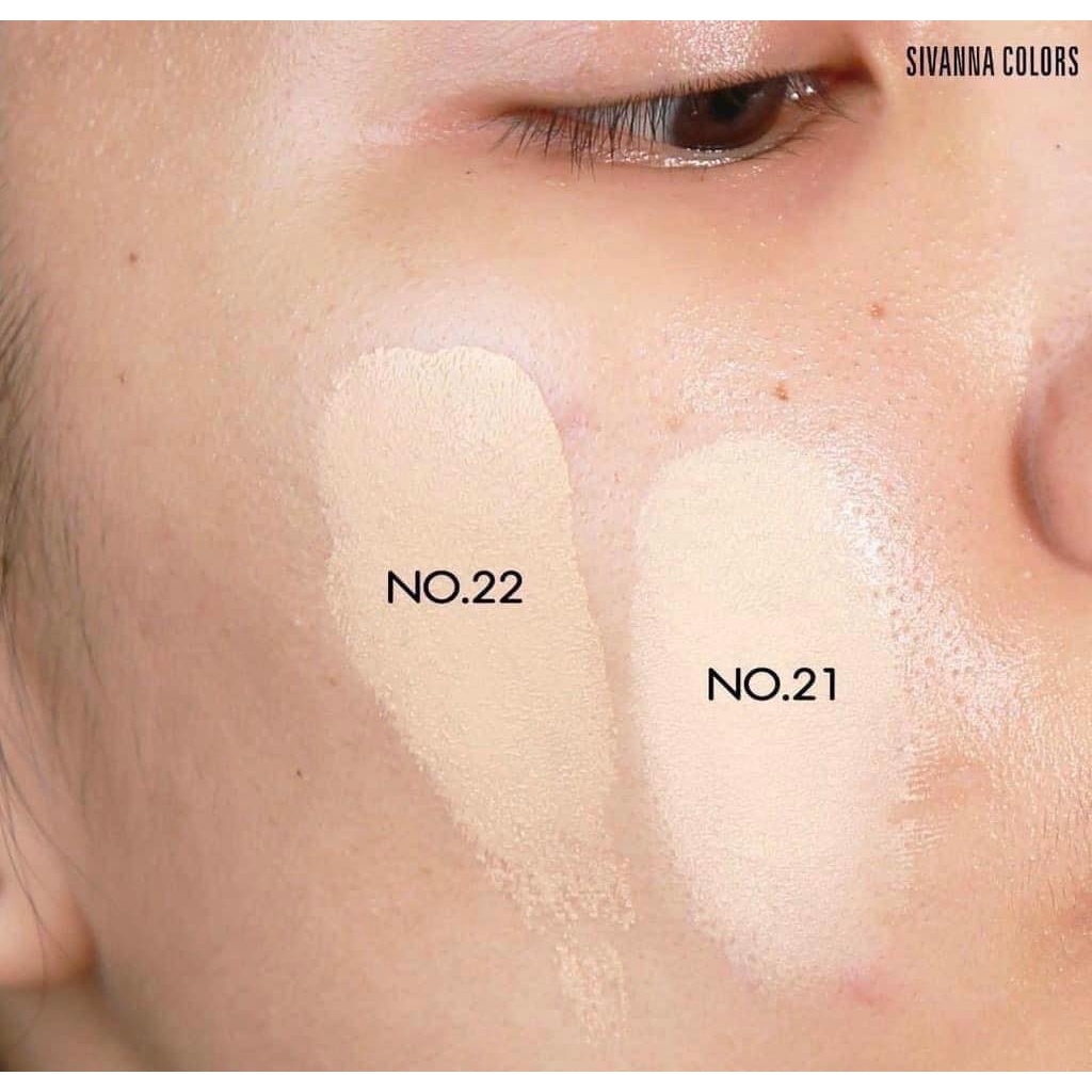 Kem nền Sivanna SIÊU CHE PHỦ - KIỀM DẦU chống trôi SIVANNA COLORS MATTE GLOW FOUNDATION UV25  HF6052