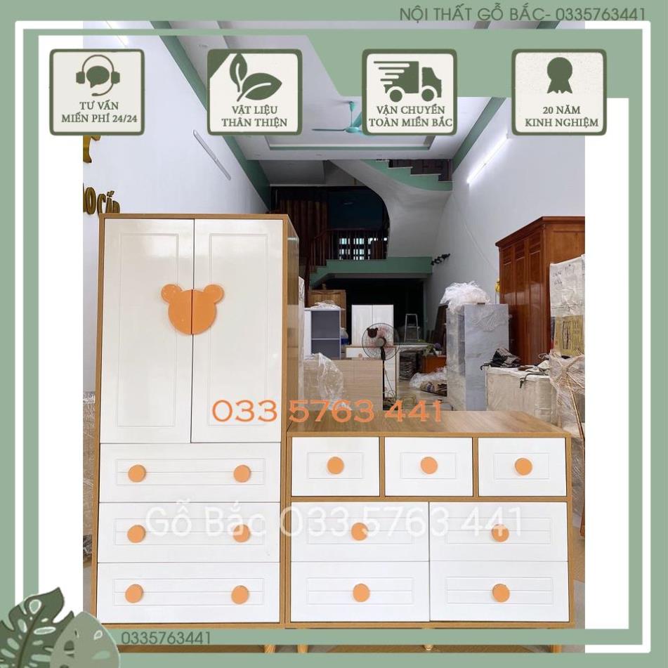 Tủ quần áo dành cho trẻ em làm từ gỗ MDF phủ melamine cao cấp, màu sắc phong phú