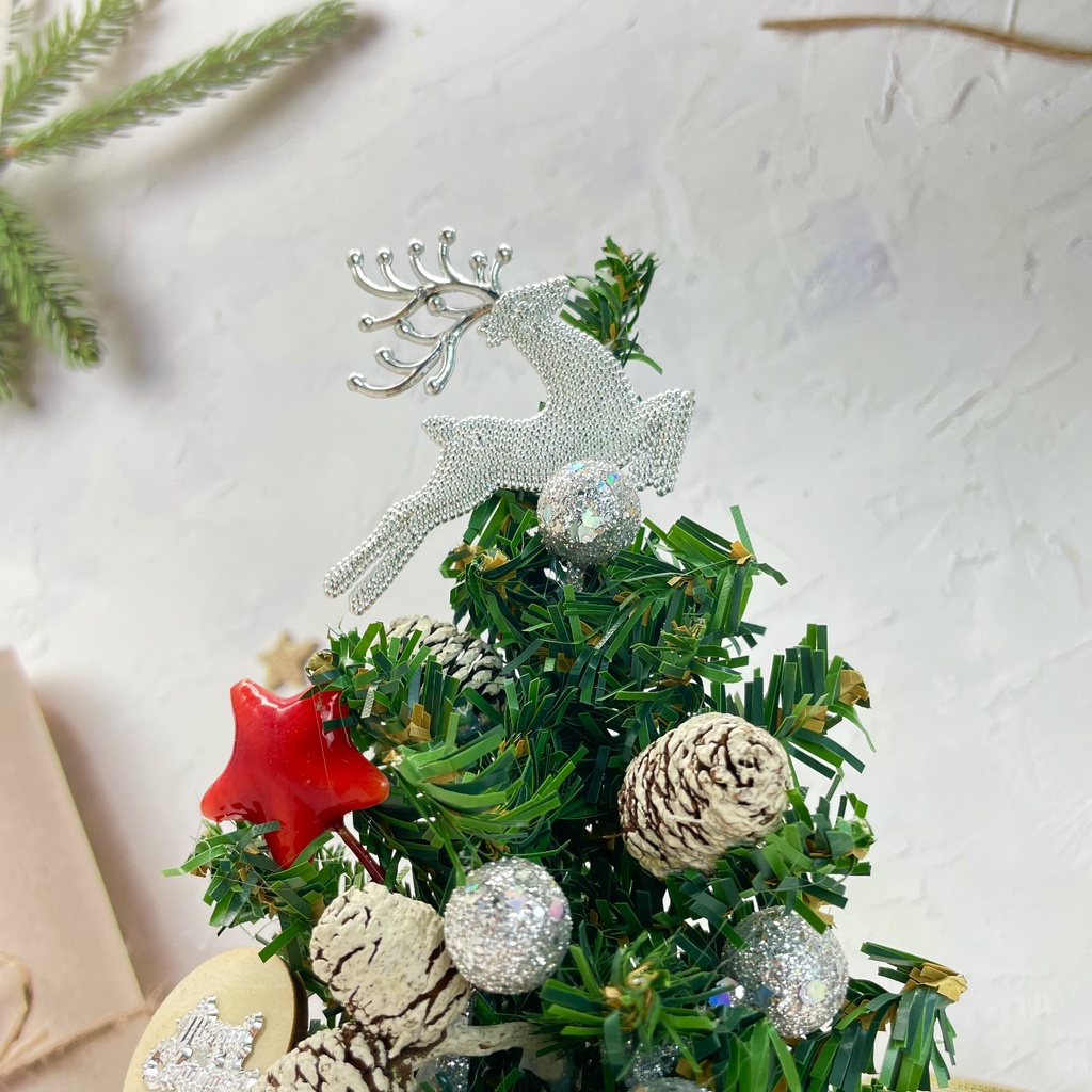 Cây Thông Nhí 20CM TNM03 Để Bàn Trang Trí Giáng Sinh