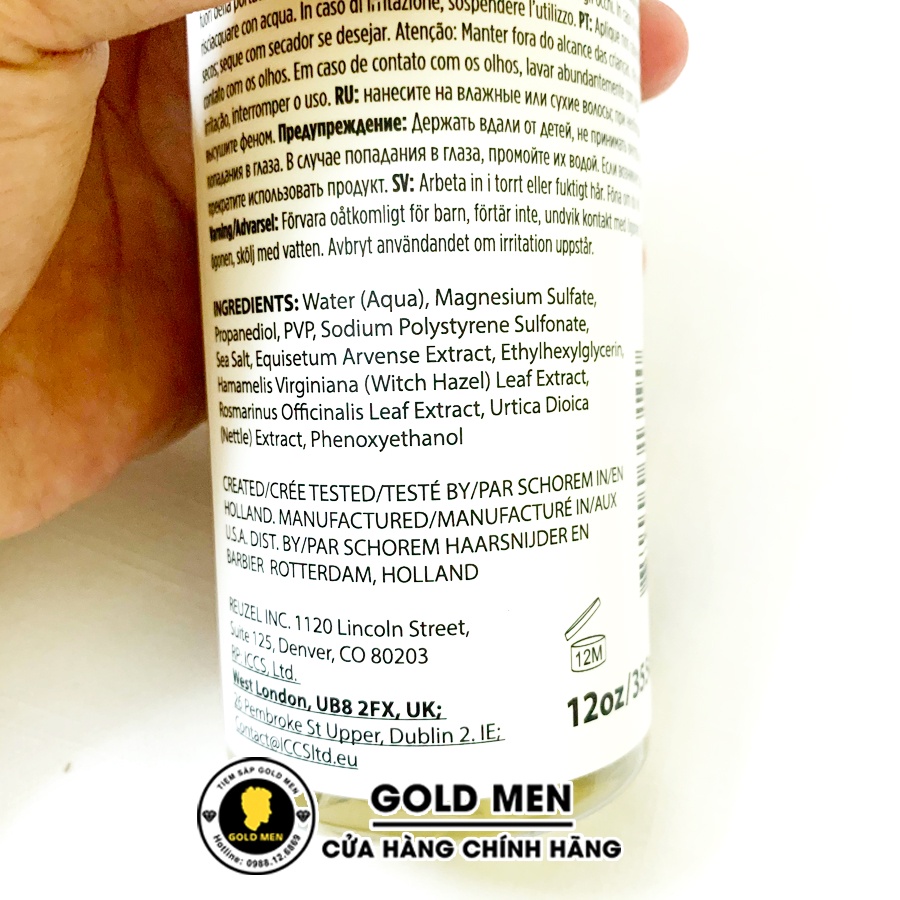 Xịt tạo phồng Reuzel Surf Tonic Chính Hãng