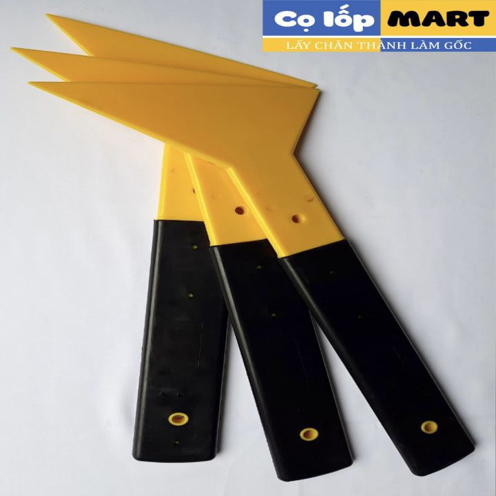 Gạt dán phim cách nhiệt cán dài màu đen bằng nhựa cao cấp, dụng cụ gạt dán phim, tay gạt dán kính, dụng cụ gạt dán decal
