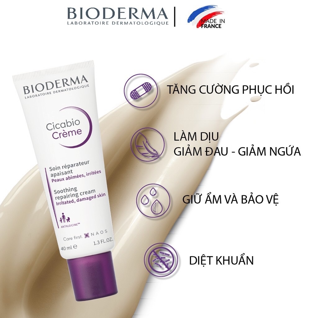 Kem dưỡng phục hồi da BIODERMA Cicabio Creme - Kem dưỡng Cicabio