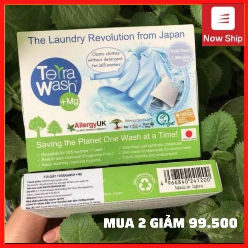 Túi giặt TERRA WASH +MG nhập khẩu Nhật Bản