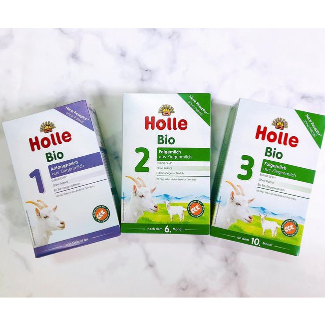 Sữa dê hữu cơ Holle 400gr số 1 2 3