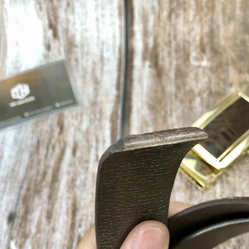 Dây Lưng Đà Điểu Liền Da Vảy Chân, Dây Nịt Bụng Da Đà Điểu Thật 3.3cm - BH 24 Tháng, 3 Màu Đen, Nâu, Nâu Đỏ