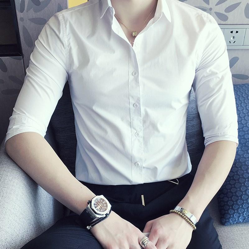 [CHUẨN SOÁI CA] Áo sơ mi - Áo sơ mi trắng - Chất liệu lụa thô cao cấp, mềm mịn, dày dặn, thấm hút mồ hôi tốt