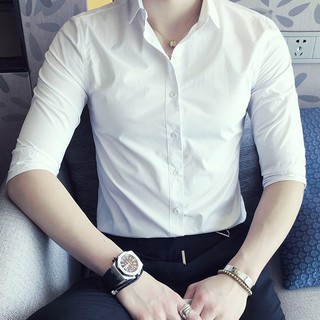 [MẶC SIÊU ĐẸP] Áo Sơ Mi - Áo sơ mi nam cao cấp - Lụa thô cao cấp, mềm mịn, không nhăn, dáng slimfit trẻ trung, đẹp