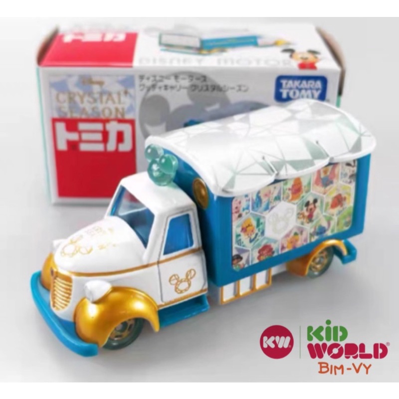 Xe mô hình Tomica Box Tải Disney Motors Crystal Season. MS: 904. Tỷ lệ 1:64. Made in Việt Nam.