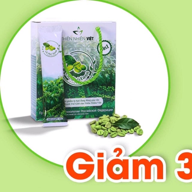 [Giá_Sỉ] Cafe xanh kháng mỡ có tem điện tử hộp 10 gói | BigBuy360 - bigbuy360.vn
