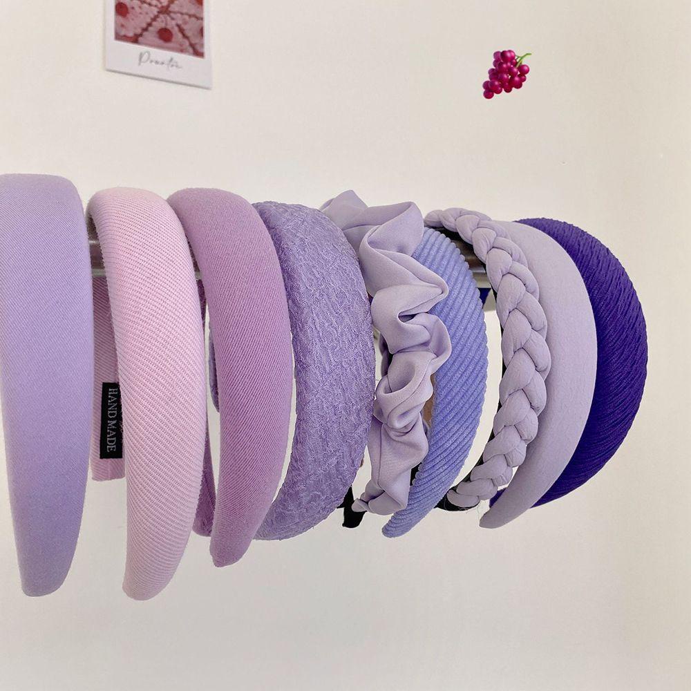 EXPEN Băng Đô Cài Tóc Bằng Da Pu Phong Cách Hàn Quốc Cổ Điển Thời Trang