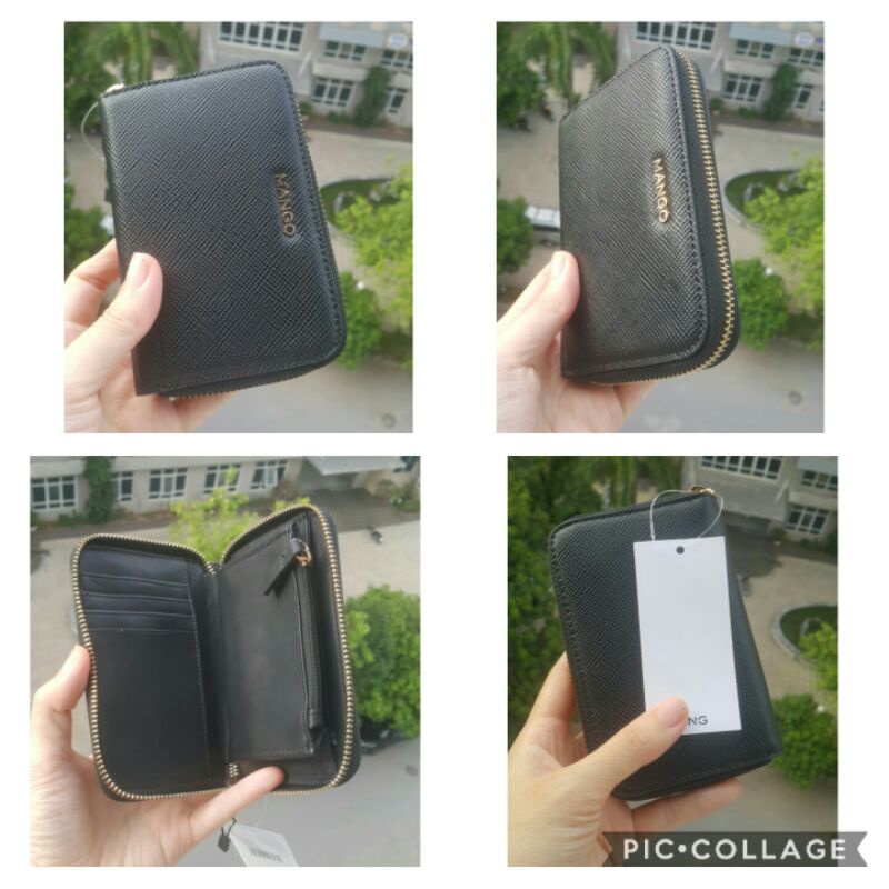 Ví Mango đen ngắn - hxt kèm bill Nga
