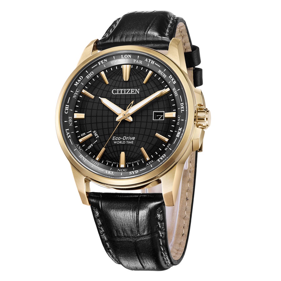 Đồng Hồ Nam Citizen Đa Chức Năng Dây Da BX1008-12E - Mặt Đen (Sapphire)