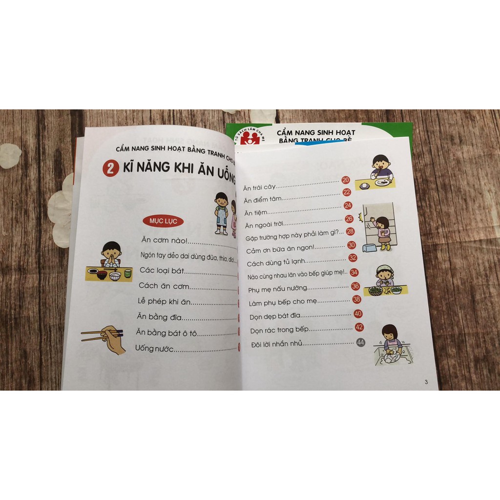 Sách - Combo Cẩm Nang Sinh Hoạt Bằng Tranh Cho Bé (Bộ 4 tập) - Tái Bản 2019 Gigabook