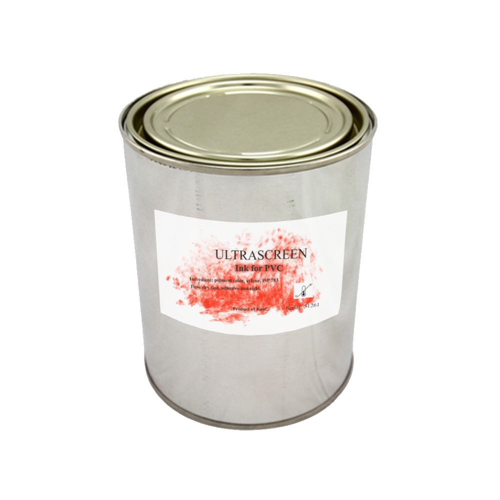Mực in lụa trên nhựa PVC độ bám dính tốt, trọng lượng 500 - 1000 gram