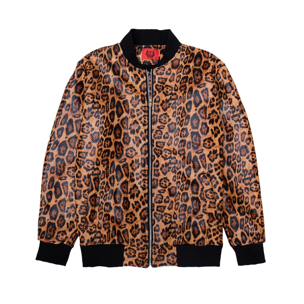 Áo ZOMBIE® Leopard Bomber Jacket