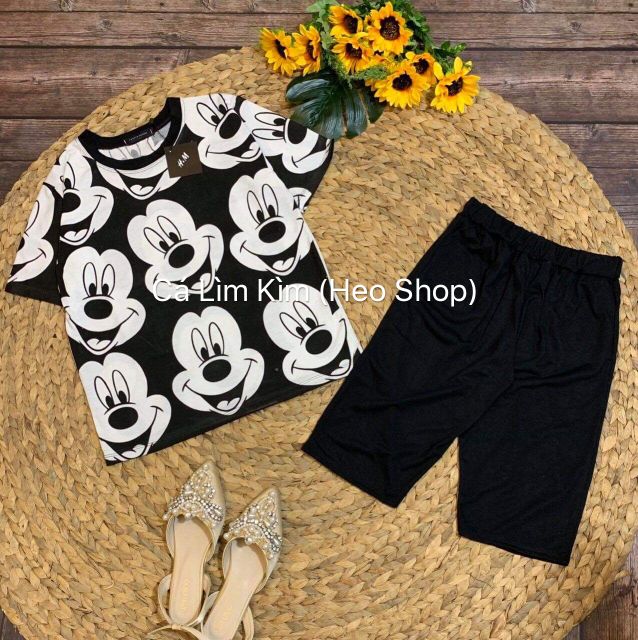 SET ĐỒ BỘ MICKEY ĐEN