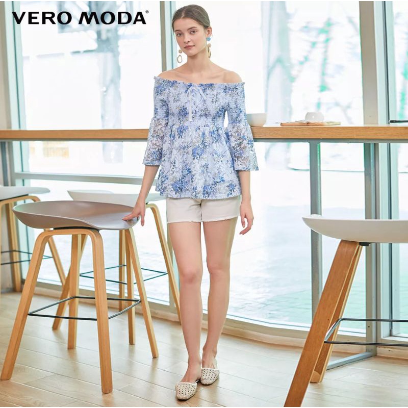 Áo ren trễ vai cao cấp Vero moda
