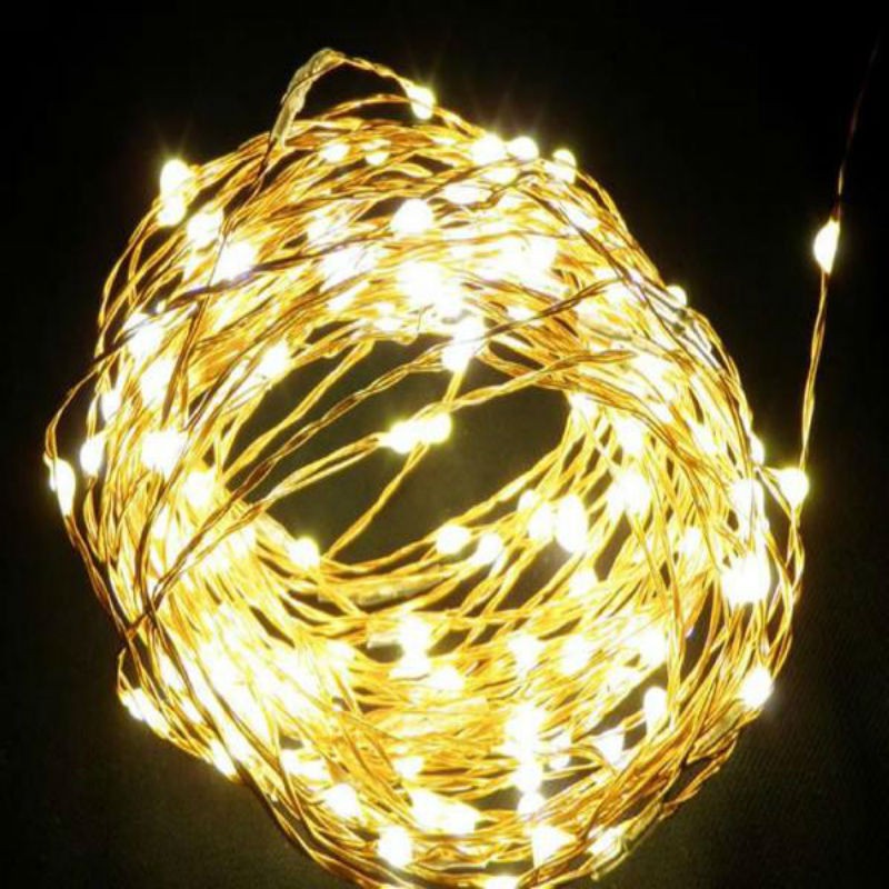 [HOT DEAL]Đèn Fairy Light 5 mét đom đóm dùng PIN CR2032 ( vàng nắng) HÀNG CHÍNH HÃNG