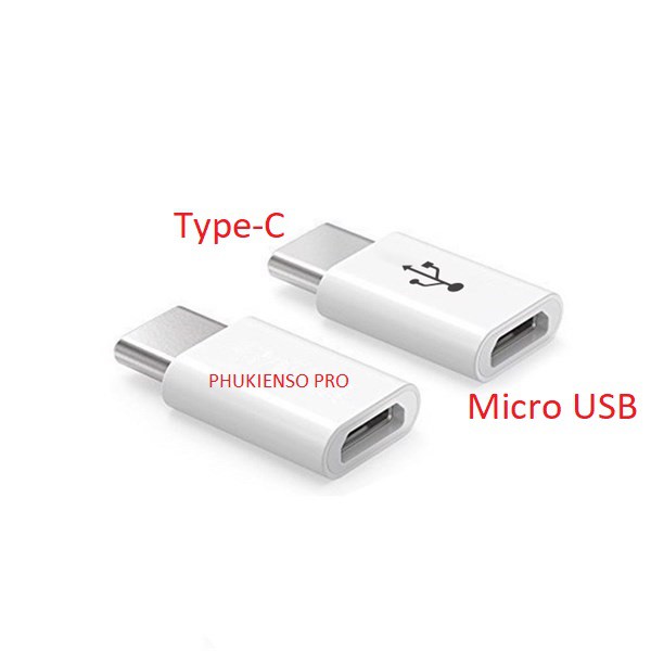 Đầu chuyển Type C sang Micro USB (vào Type C ra Micro USB)