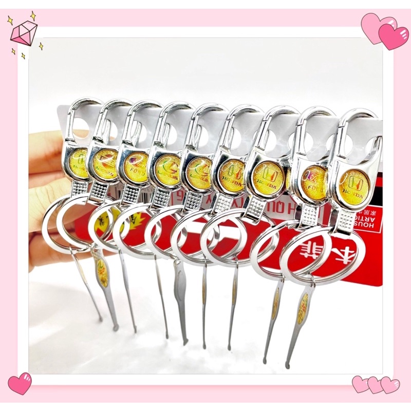 Móc Chìa Khoá Cao Cấp Móc Chìa Khoá Đa Năng Móc Chìa Khoá Xe Máy Có Ngoáy Tai Bằng Thép Không Gỉ