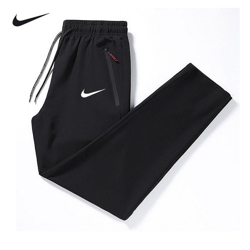 Quần Chạy Bộ Thể Thao Bằng Lụa Lạnh Co Giãn Khô Nhanh Mẫu Mới Cho Nam Size M-5XL