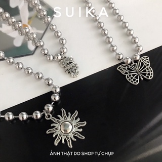 (CÓ ẢNH THẬT) Dây Chuyền Ball Chain 6li Thép Titan Không Gỉ Suika.Acc