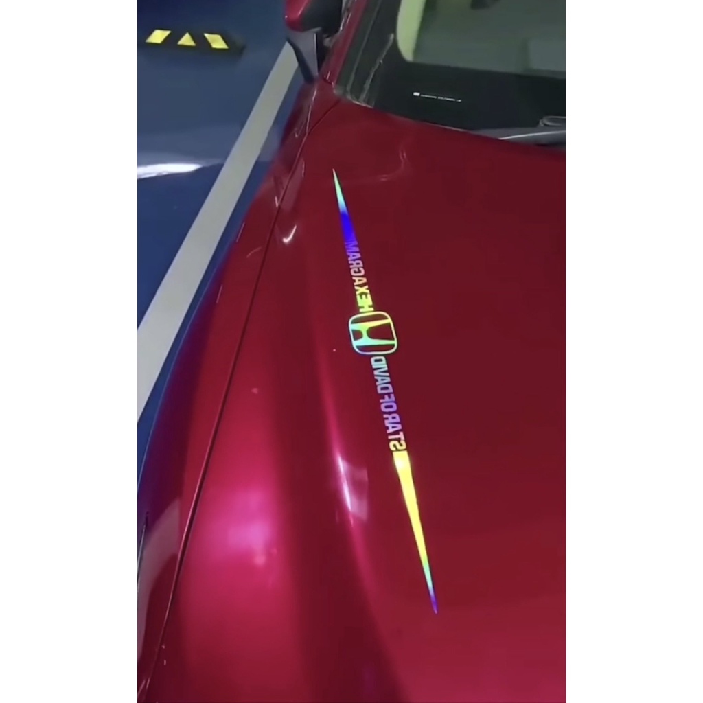 Decal Laser Nhỏ Trang Trí Xe Hơi - Miếng Dán Phản Quang Nhiều Màu - Đầy Đủ LOGO Hãng Xe