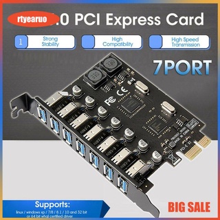 Usb Pcie Adapter 7 Cổng Usb 3.0 Hub Pcie Adapter Pci-E Usb Controller