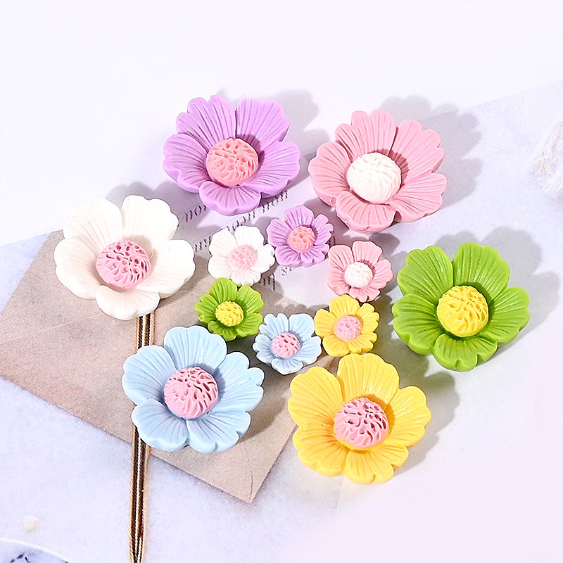 Mô hình 20 bông hoa sữa trắng dùng làm đồ thủ công trang trí handmade Charm SLime