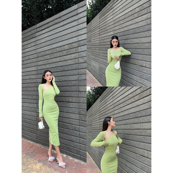 KHOSIBOHOME-Sét Đầm yếm tách áo khoát | BigBuy360 - bigbuy360.vn