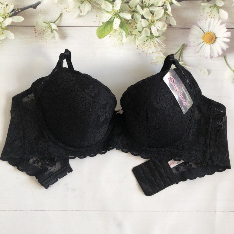 Áo lót nữ áo ngực mút mỏng bigsize có gọng Thái Lan 2417 bản to cup C ren hoa hồng size từ 36 đến size 42