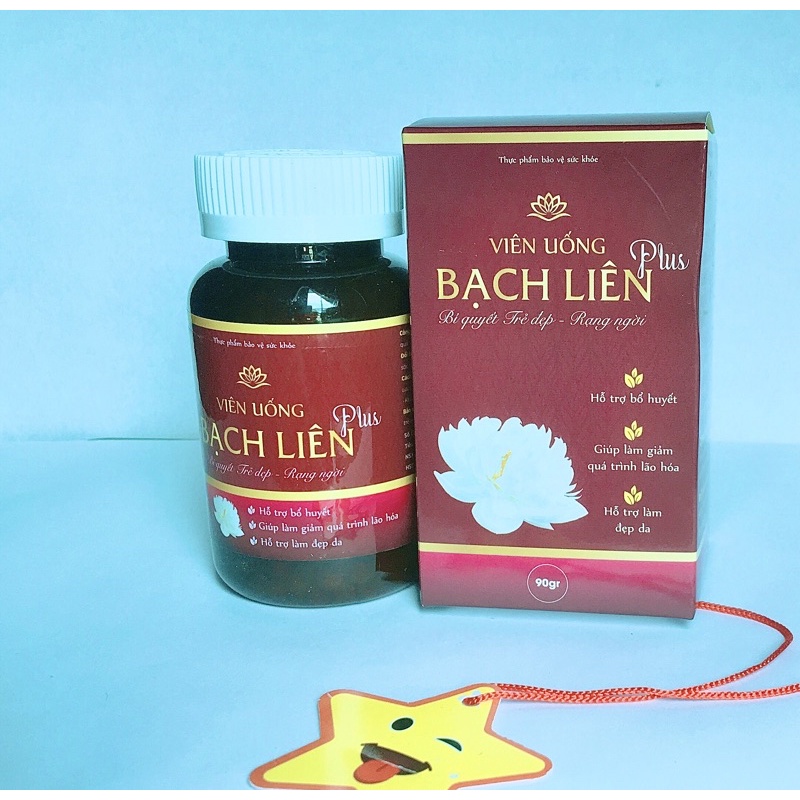 Viên U ống Bạch Liên Plus- hỗ trợ mụn, nám, tàn nhang, giúp đẹp da