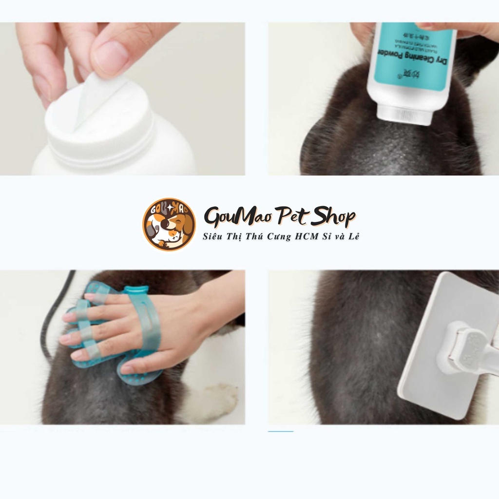 [Giá hủy diệt] Phấn tắm khô, bột tắm khô dành cho chó mèo - Goumao Pet