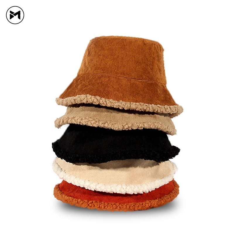 Nón Tai Bèo Vải Nhung Dày Hai Mặt Giữ Ấm Thời Trang Thu Đông Hàn Quốc 2022
