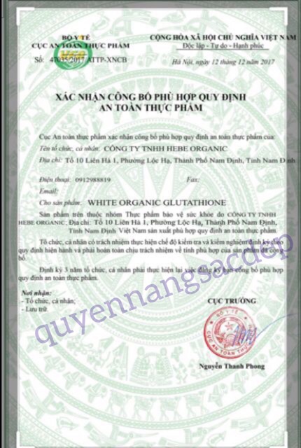 Viên uống trắng da White Organic Glutathione 500mg | BigBuy360 - bigbuy360.vn