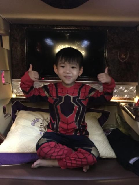 Quần áo người nhện Spiderman Size tới 40kg tặng thêm mặt nạ Người nhện