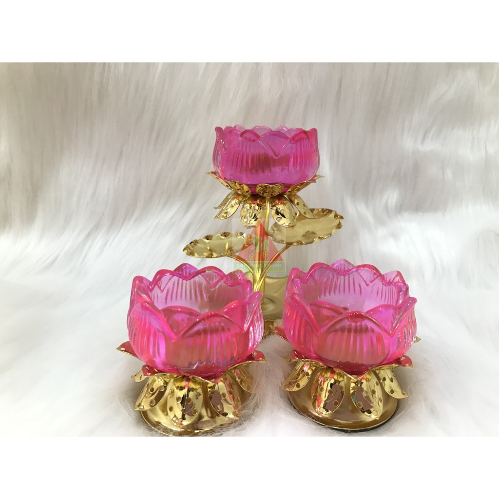 Chân Tealight Lưu Ly Sen