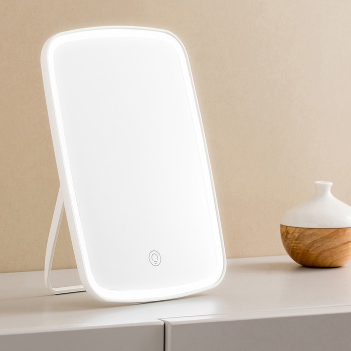 Gương trang điểm Xiaomi Mijia có đèn LED MJHZJ01-ZJ điều chỉnh ánh sáng để bàn cầm tay thông minh nặn mụn cute mini gập