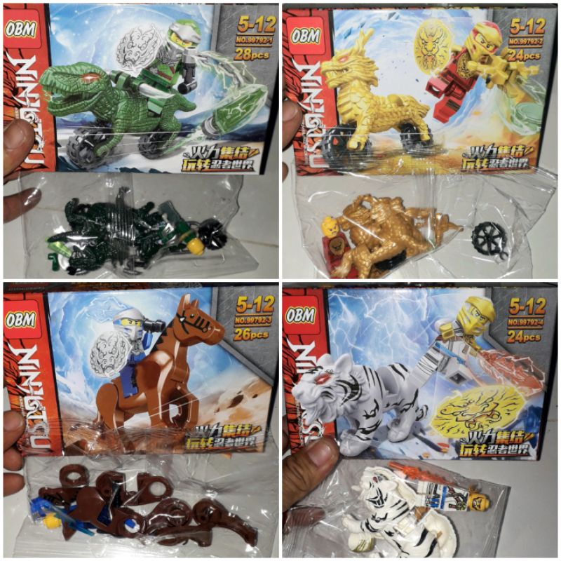 Lắp ráp 1 hộp Ninjago Cưỡi Linh thú 99792 có nhiều chi tiết