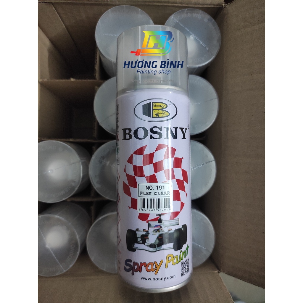 Sơn xịt BOSNY Phủ Mờ (không màu) (400ml)