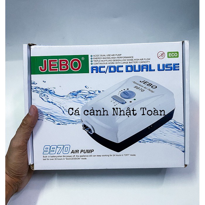 SỦI OXY TÍCH ĐIỆN JEBO 9970 CHO BỂ CÁ CẢNH