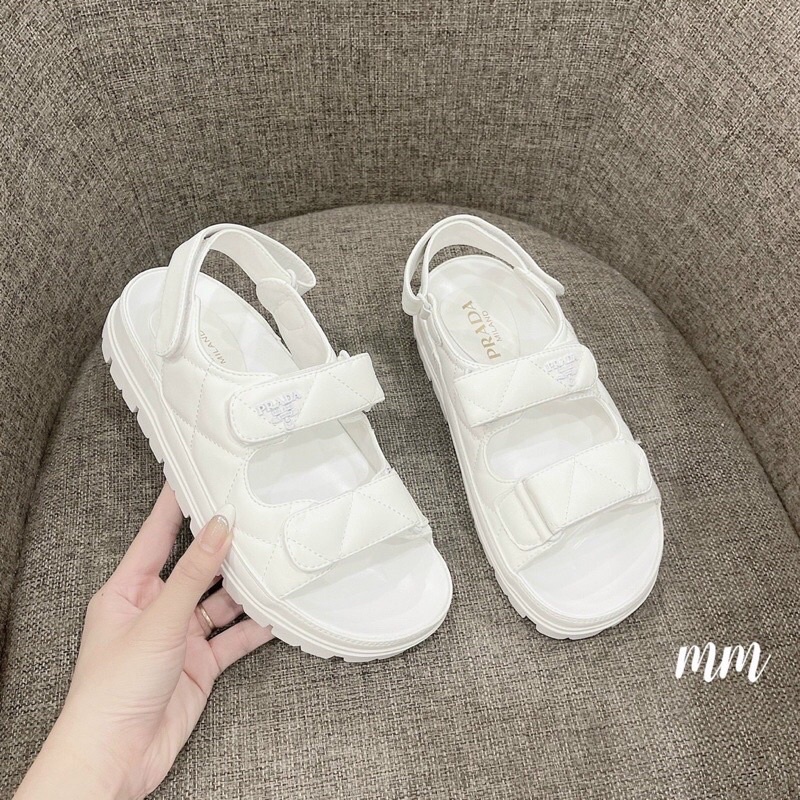 Dép Sandal nữ quai dán cực xinh ba màu hot hit fullbox