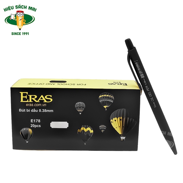 Bút bi dầu 0.38mm Eras E178 sản phẩm chính hãng