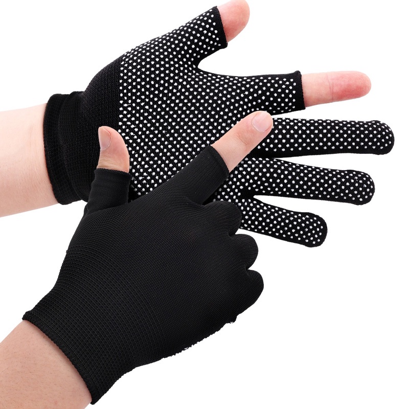 Găng Tay Thể Thao Chống Trượt Hai Ngón Có Thể Chạm Màn Hình Cảm Ứng Cho Nam Nữ