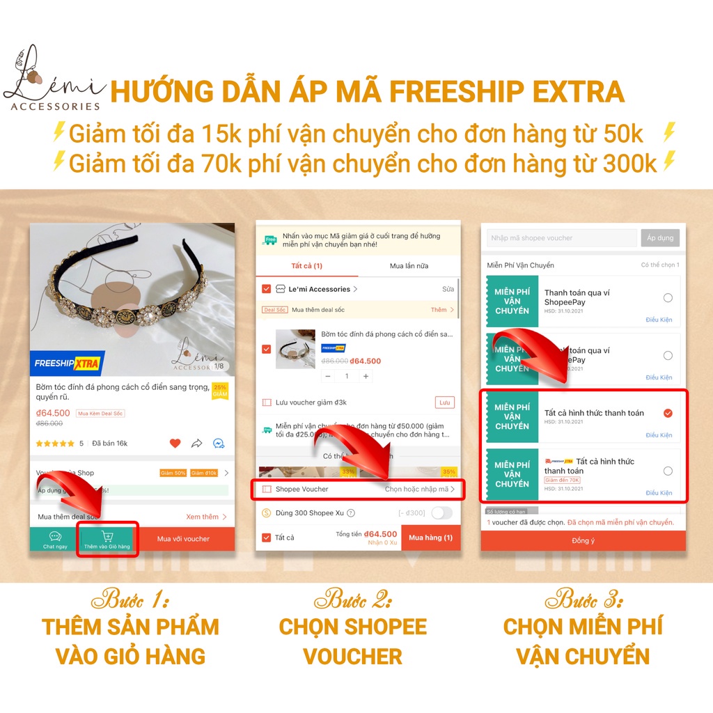 Bông tai hoa tai hình tròn bạc S925 không gỉ, phụ kiện cho chị em đi chụp ảnh siêu xinh Lemi Accessories