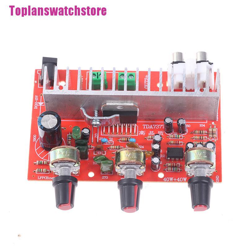 Bảng mạch khuếch đại âm thanh kỹ thuật số kênh kép TDA7377 40Wx2 cao cấp