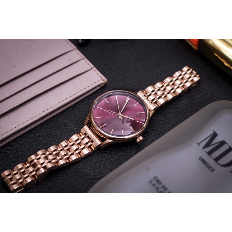 Đồng hồ Nữ Julius chính hãng Hàn Quốc JA 1298 Tím/ Đen/ Hồng Trắng