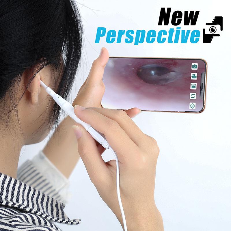 Dụng cụ soi tai, lấy ráy tai cho trẻ em có camera nội soi siêu nhỏ 3.9mm độ nét cao 6 đèn led trợ sáng